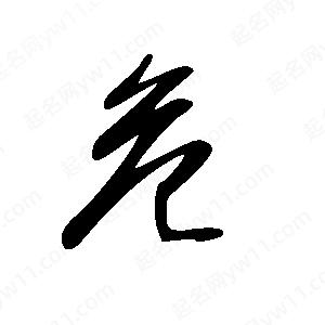 王世剛寫(xiě)的草字危